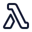 Awslambda icon with stroke standard style
