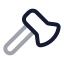 Axe icon with twotone rounded style