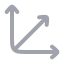 Axis 3 D icon with duotone rounded style