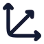 Axis 3 D icon with solid rounded style