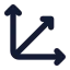 Axis 3 D icon with solid standard style