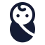 Baby icon with solid standard style