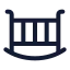 Babybed icon with stroke standard style