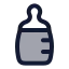 Babybottle icon with duotone rounded style