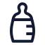 Babybottle icon with stroke sharp style