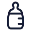 Babybottle icon with stroke standard style