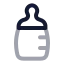 Babybottle icon with twotone rounded style