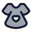 Babygirldress icon with duotone rounded style