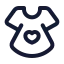 Babygirldress icon with stroke standard style