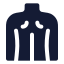 Backmusclebody icon with solid rounded style