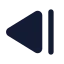 Backward 01 icon with stroke standard style