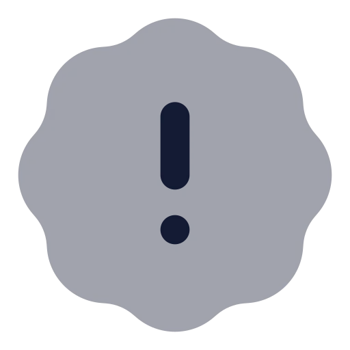 Badge Alert Icon in Bulk Rounded style