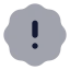 Badgealert icon with bulk rounded style
