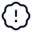 Badgealert icon with stroke standard style