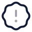 Badgealert icon with twotone rounded style