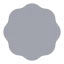 Badge icon with bulk rounded style