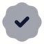 Badgecheck icon with bulk rounded style