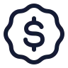 Badge Dollar Sign icon preview