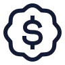 Badge Dollar Sign icon preview