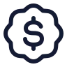 Badge Dollar Sign icon preview