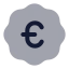 Badgeeuro icon with bulk rounded style