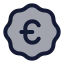 Badgeeuro icon with duotone rounded style