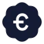 Badgeeuro icon with solid sharp style