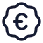 Badgeeuro icon with stroke standard style