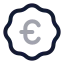 Badgeeuro icon with twotone rounded style