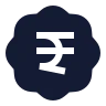 Badge Indian Rupee icon preview