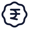 Badge Indian Rupee icon preview