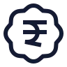 Badge Indian Rupee icon preview