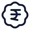 Badge Indian Rupee icon preview