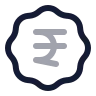 Badge Indian Rupee icon preview