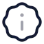 Badgeinfo icon with twotone rounded style