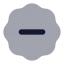 Badgeminus icon with bulk rounded style