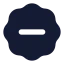 Badgeminus icon with solid rounded style