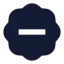 Badgeminus icon with solid sharp style