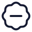 Badgeminus icon with stroke standard style