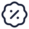 Badge Percent icon preview