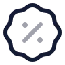 Badge Percent icon preview