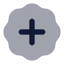 Badgeplus icon with bulk rounded style