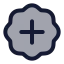 Badgeplus icon with duotone standard style