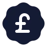 Badge Pound Sterling icon preview