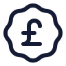 Badge Pound Sterling icon preview