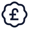 Badge Pound Sterling icon preview