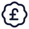 Badge Pound Sterling icon preview