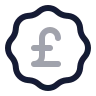 Badge Pound Sterling icon preview