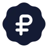 Badge Russian Ruble icon preview