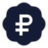 Badge Russian Ruble icon preview